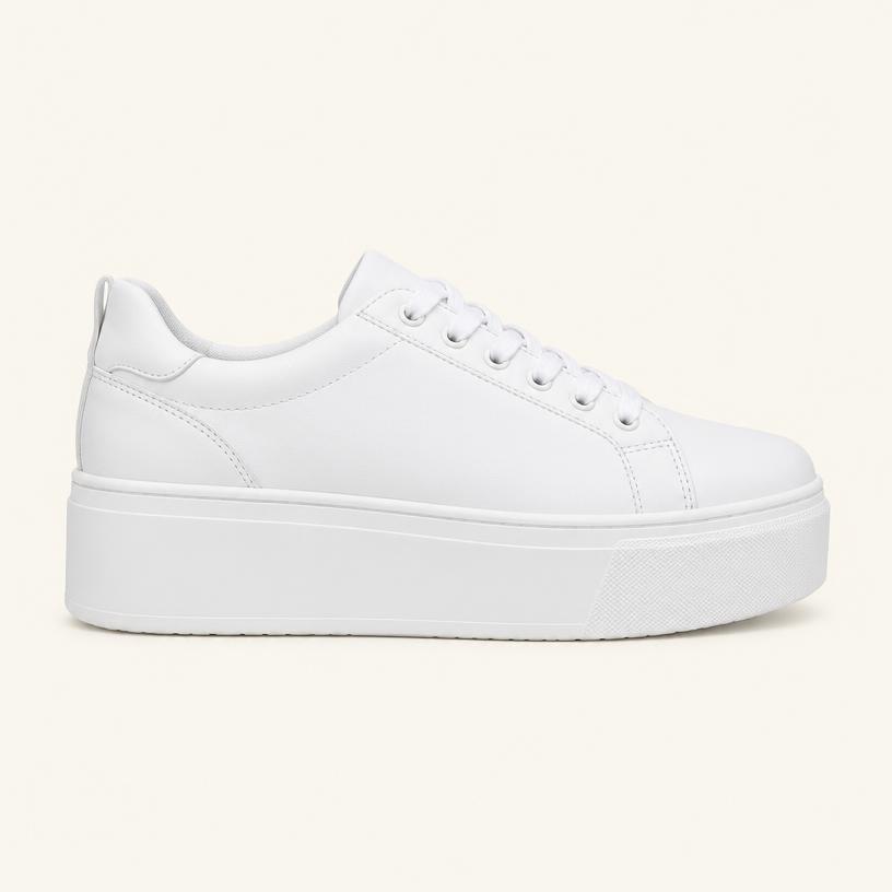 Tênis Plataforma Feminino Branco